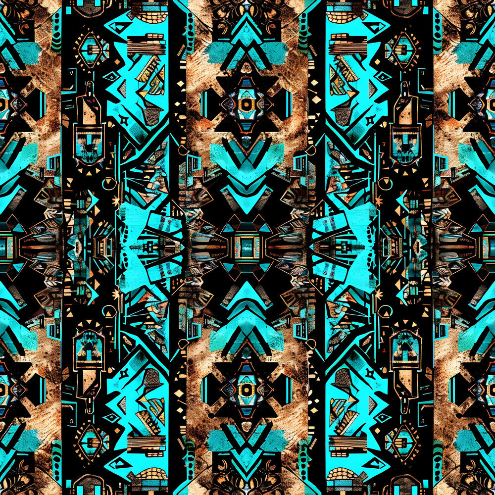 Aztec Turquoise Fat Quarter Bundle