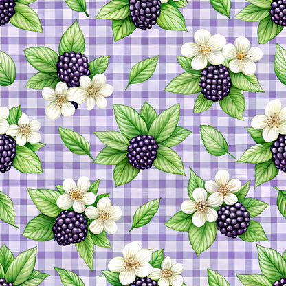 Blackberry Gingham Fat Quarter Bundle