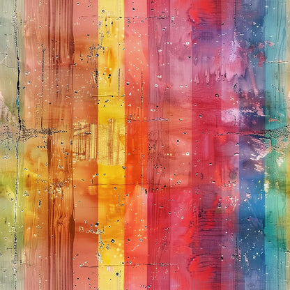 Rainbow Grunge Wall Fat Quarter Bundle