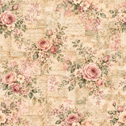 Dusty Rose Cottage Garden Fat Quarter Bundle