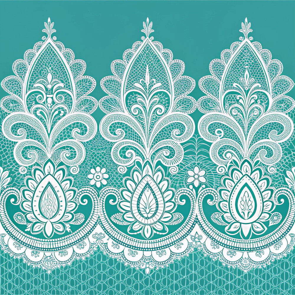 Turquoise Night Birds Fat Quarter Bundle