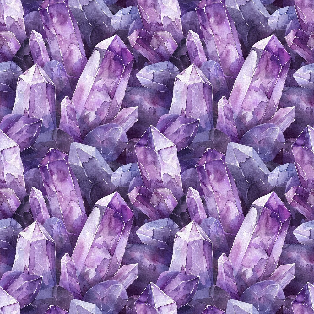 Amethyst Gemstones Fat Quarter Bundle
