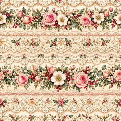 Christmas Rose Cottage Fat Quarter Bundle
