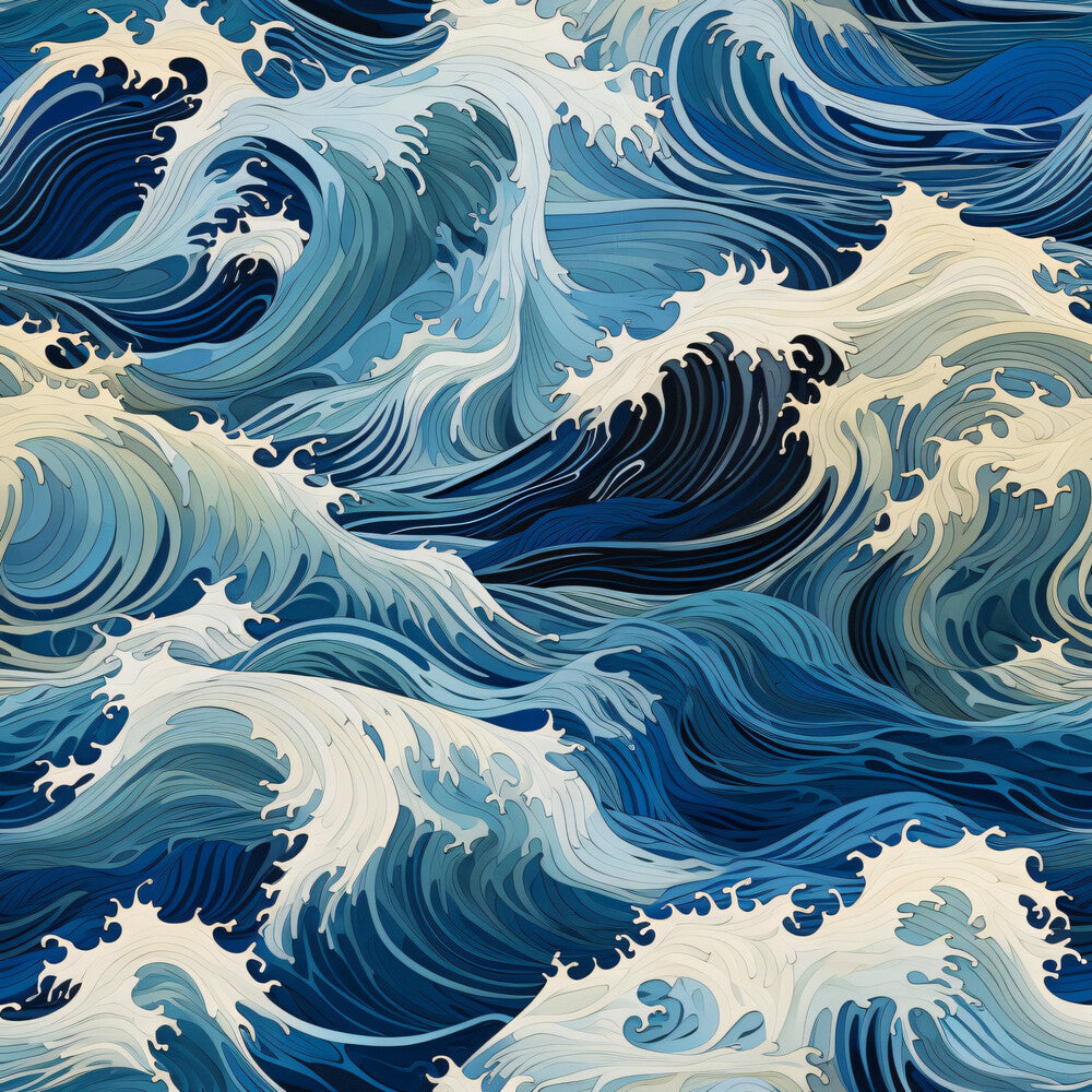 Abstract Sea Waves Fat Quarter Bundle