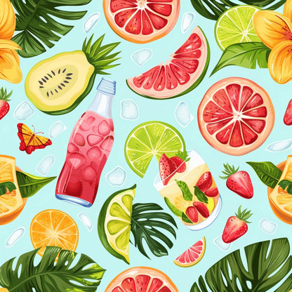 Tropical Summer Beach Fat Quarter Bundle