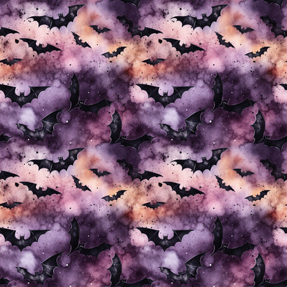 Watercolor Halloween Bats Fat Quarter Bundle
