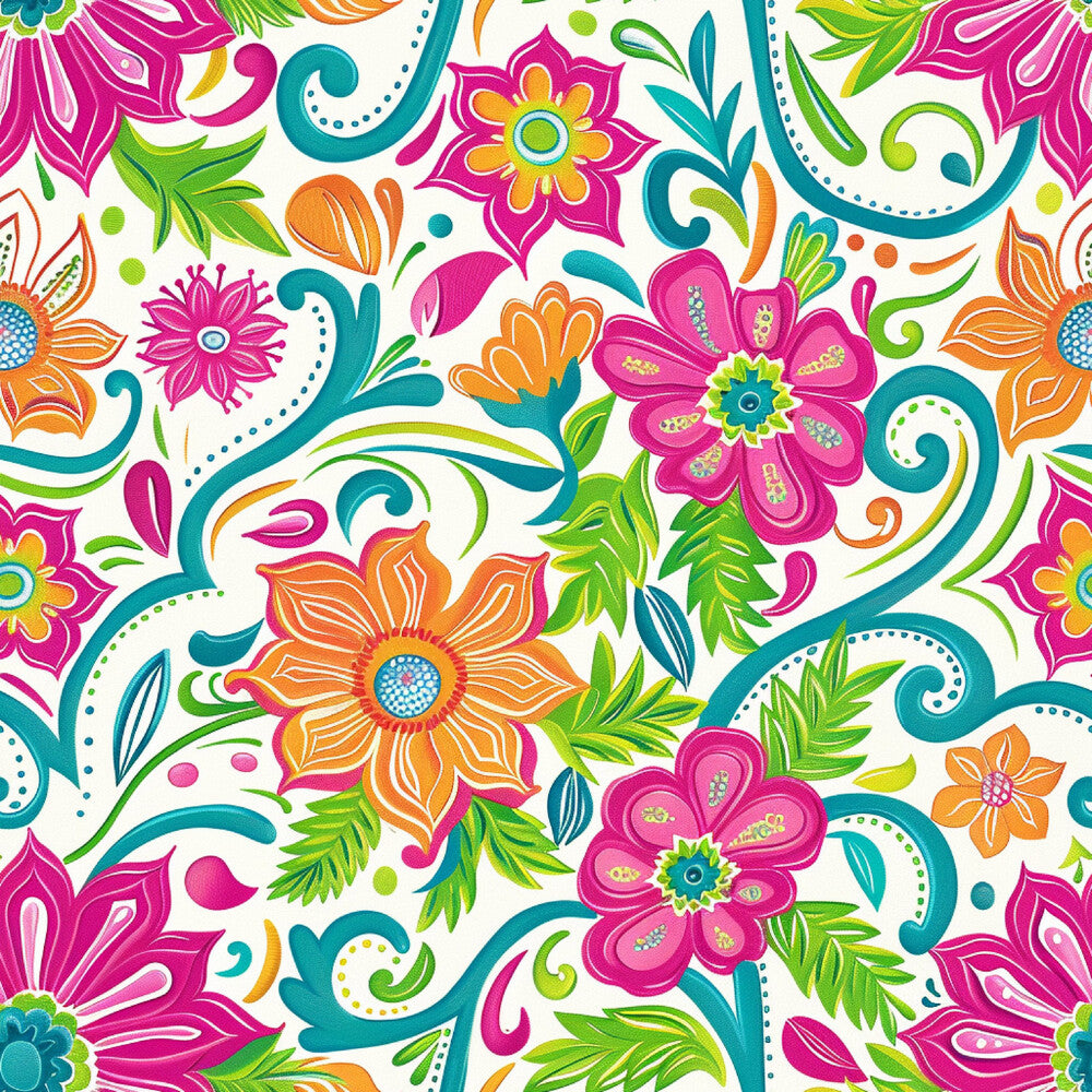 Bright Preppy Paisley Fat Quarter Bundle