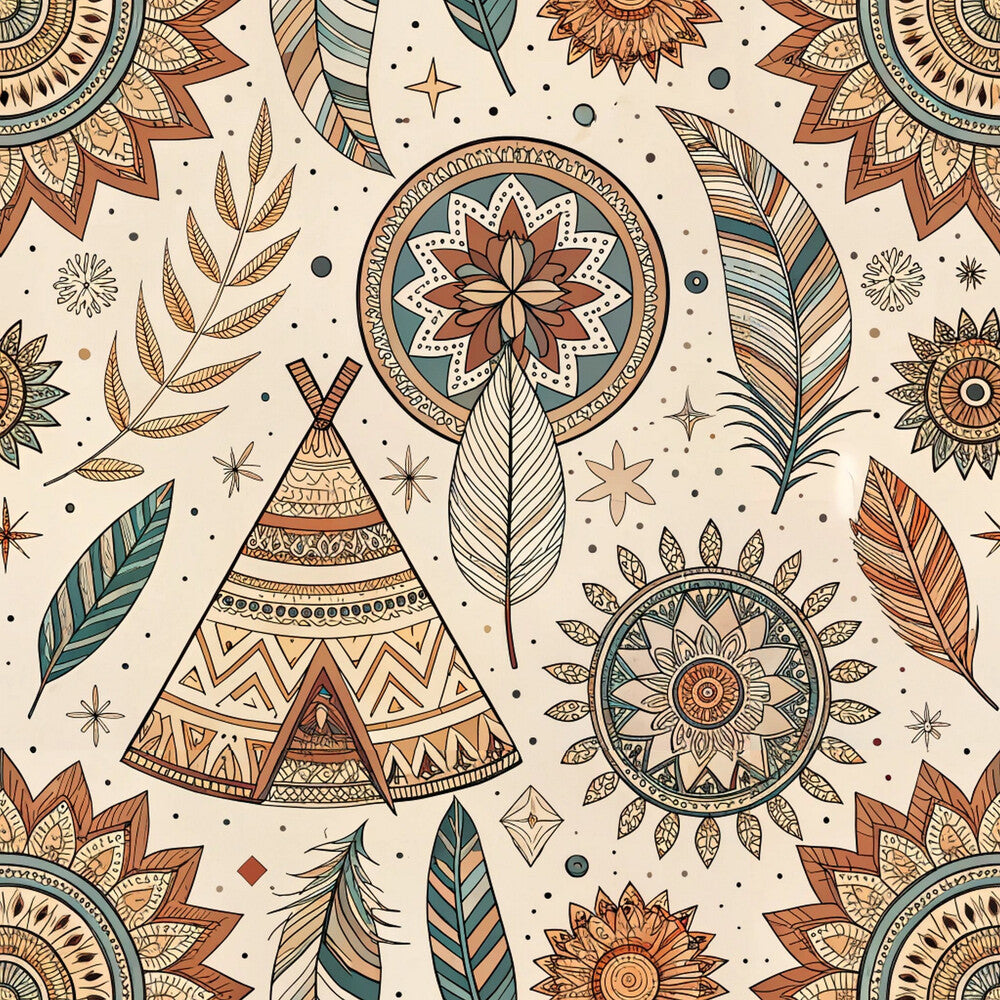 Boho Tribal Mandala Fat Quarter Bundle