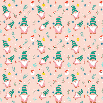 Pink Christmas Gnomes Fat Quarter Bundle