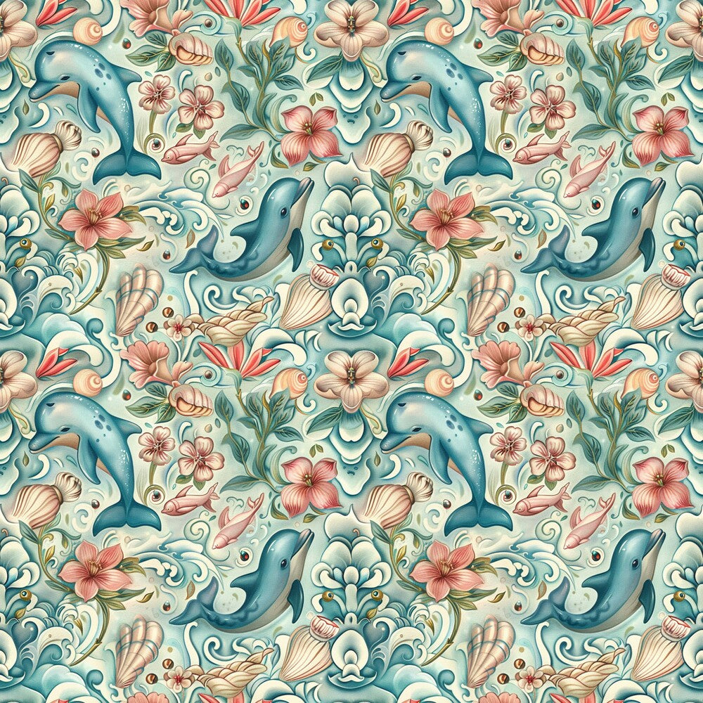 Swimming with Dolphins Fat Quarter Bundle