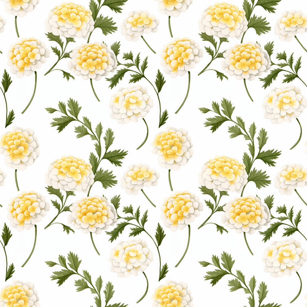 Floral Yellow Cottage Gardens Fat Quarter Bundle