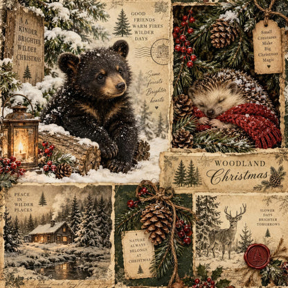 Woodland Christmas Fat Quarter Bundle