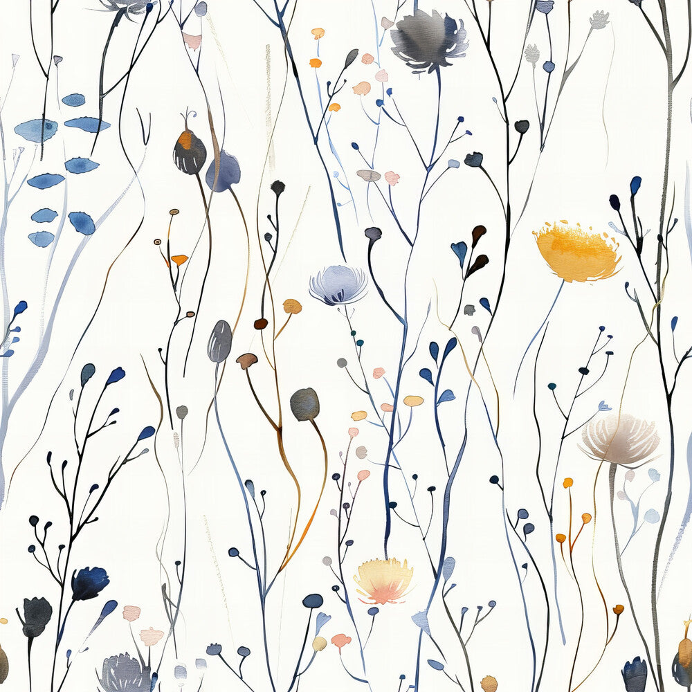 Handdrawn Meadow Wildflowers Fat Quarter Bundle