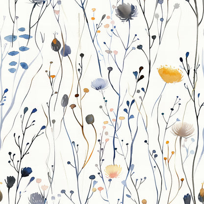 Handdrawn Meadow Wildflowers Fat Quarter Bundle