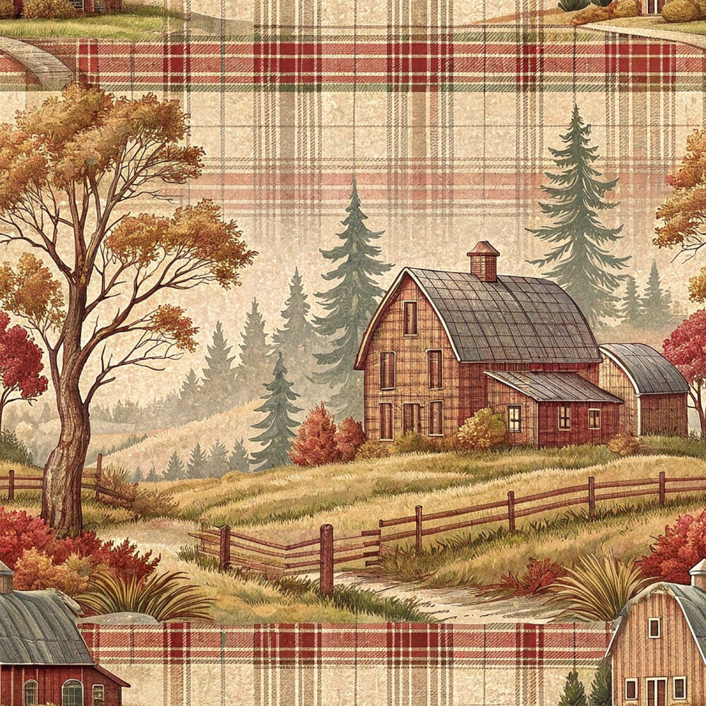Rustic Country Farmhouse Plaid Fat Quarter Bundle
