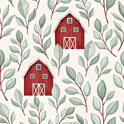 Red Farmhouse Fat Quarter Bundle
