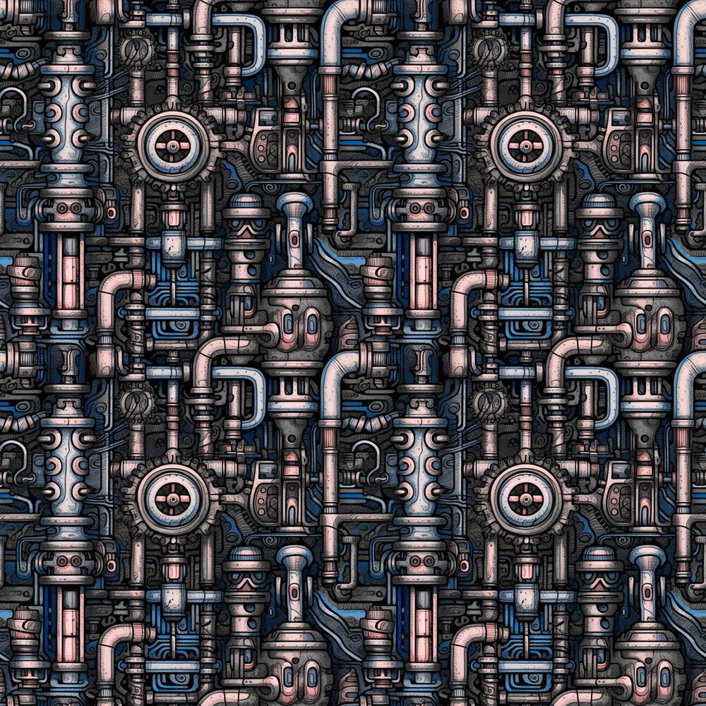 Steampunk Pipes Fat Quarter Bundle