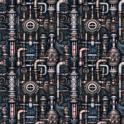 Steampunk Pipes Fat Quarter Bundle