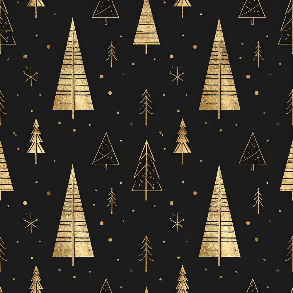 Golden Christmas Elegance Fat Quarter Bundle