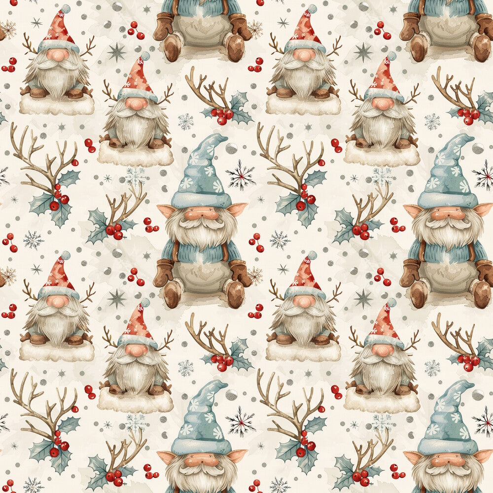 Classic Christmas Gnomes Fat Quarter Bundle