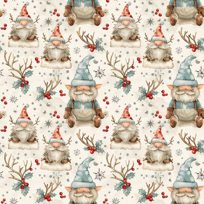 Classic Christmas Gnomes Fat Quarter Bundle