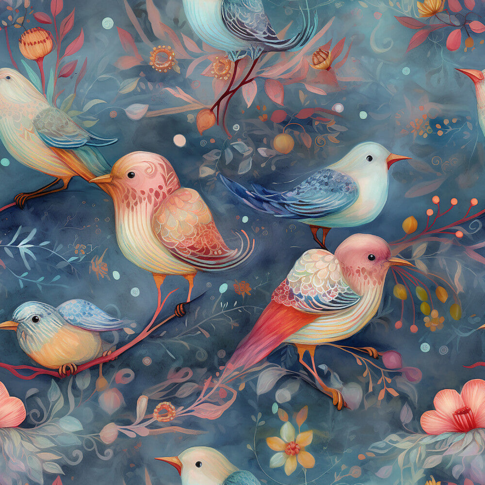 Little Birdies and Flowers Fat Quarter Bundle