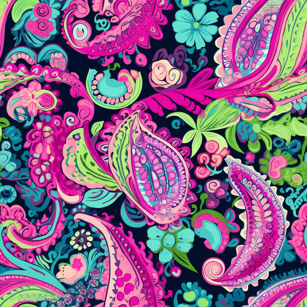 Neon Paisley Fat Quarter Bundle