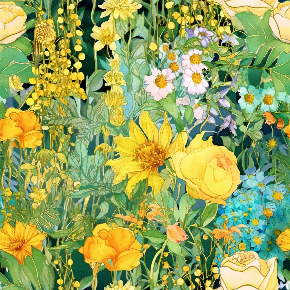 Artists Garden Wildflowers Floral Meadow Fat Quarter Bundle