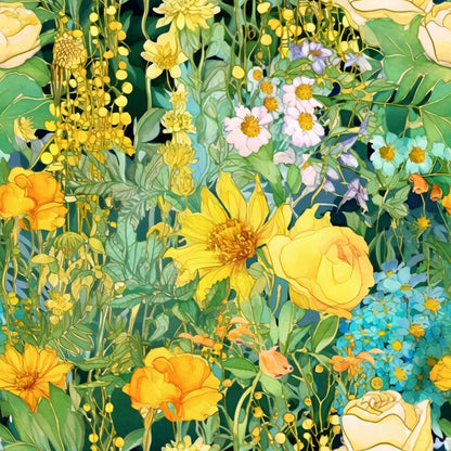 Artists Garden Wildflowers Floral Meadow Fat Quarter Bundle