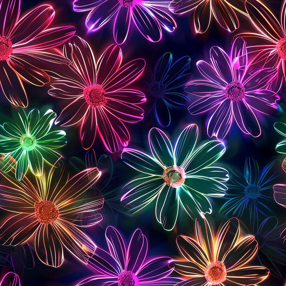 Neon Daisy Fat Quarter Bundle