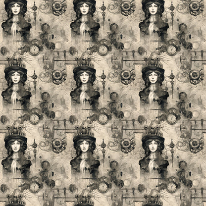 Goth Steampunk Fat Quarter Bundle