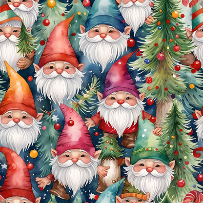 Christmas Gnomes Fat Quarter Bundle