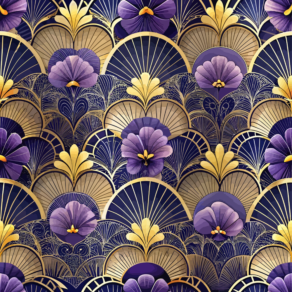 Art Deco Florals Fat Quarter Bundle