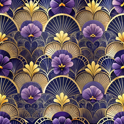 Art Deco Florals Fat Quarter Bundle