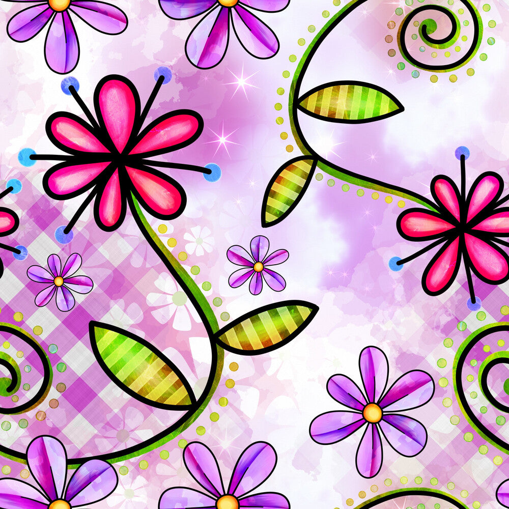 Watercolor Floral Collage Fat Quarter Bundle