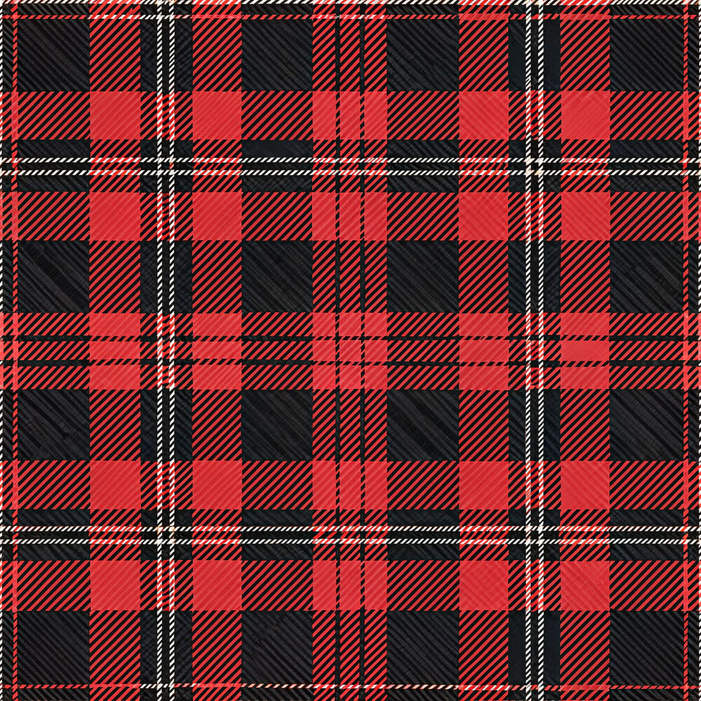 Classic Red and Black Buffalo Plaid Fat Quarter Bundle