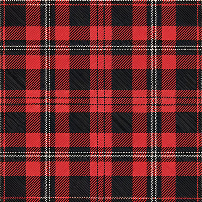 Classic Red and Black Buffalo Plaid Fat Quarter Bundle