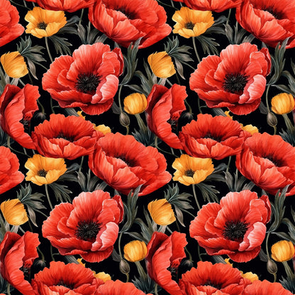Fields of Poppies Fat Quarter Bundle