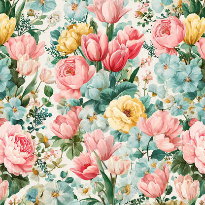 Spring Flower Decor Fat Quarter Bundle