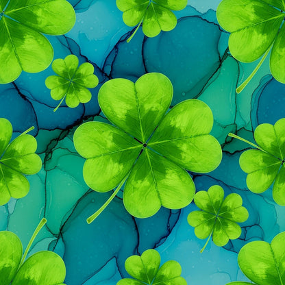 Alcohol Ink Shamrock Fat Quarter Bundle