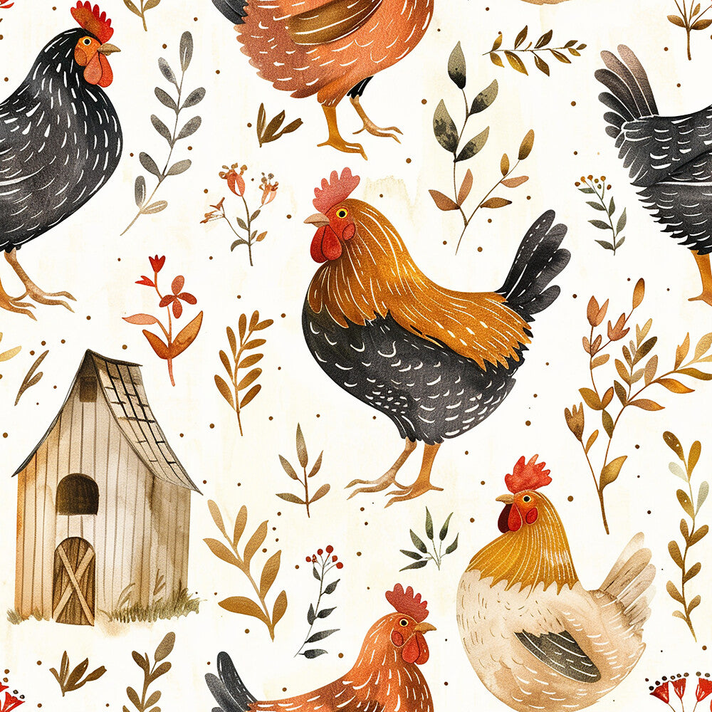 Farmhouse Chickens Fat Quarter Bundle
