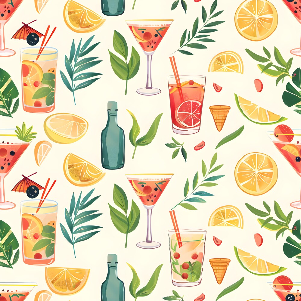 Summer Cocktails Fat Quarter Bundle