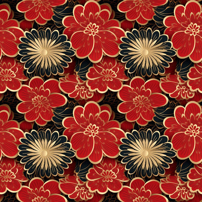Chinese Lunar Lantern Lights Fat Quarter Bundle