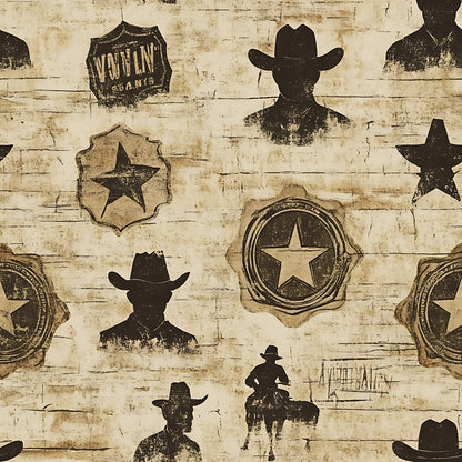 Wild West Wanted Signs Fat Quarter Bundle