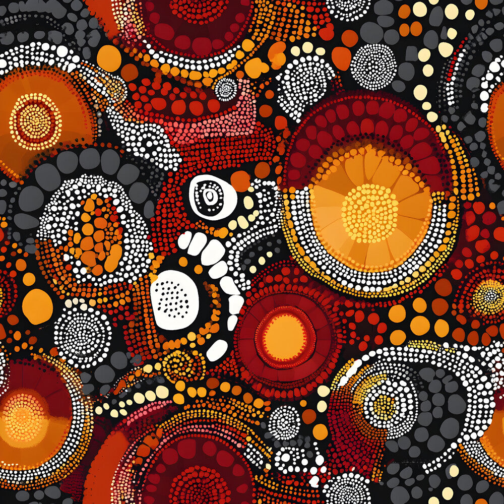 Aboriginal Circles and Dots Fat Quarter Bundle