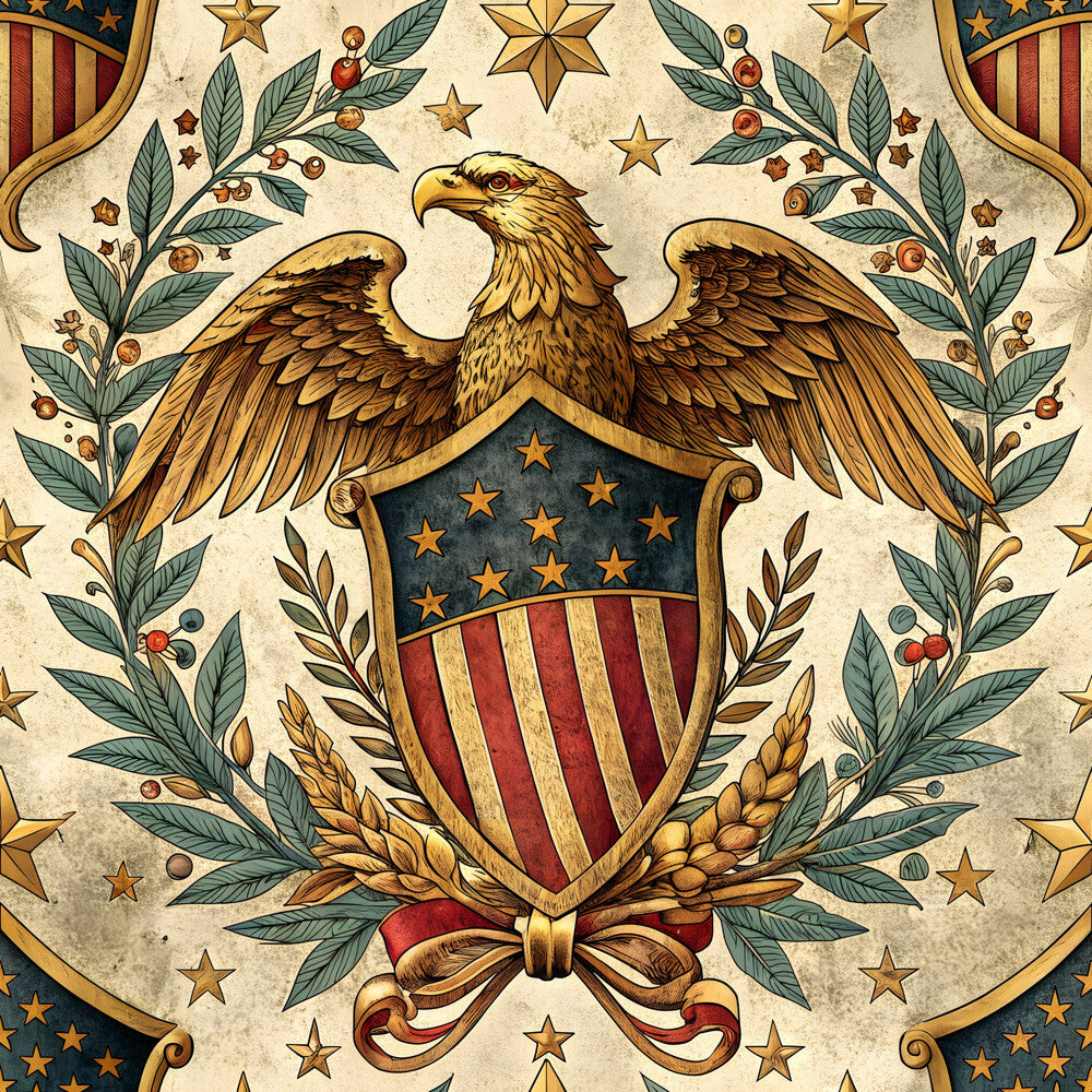 USA Heritage Emblems Fat Quarter Bundle