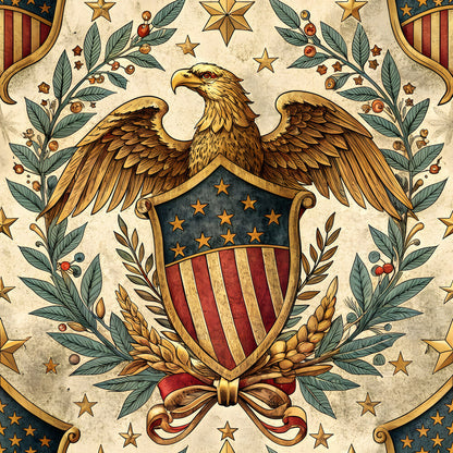 USA Heritage Emblems Fat Quarter Bundle