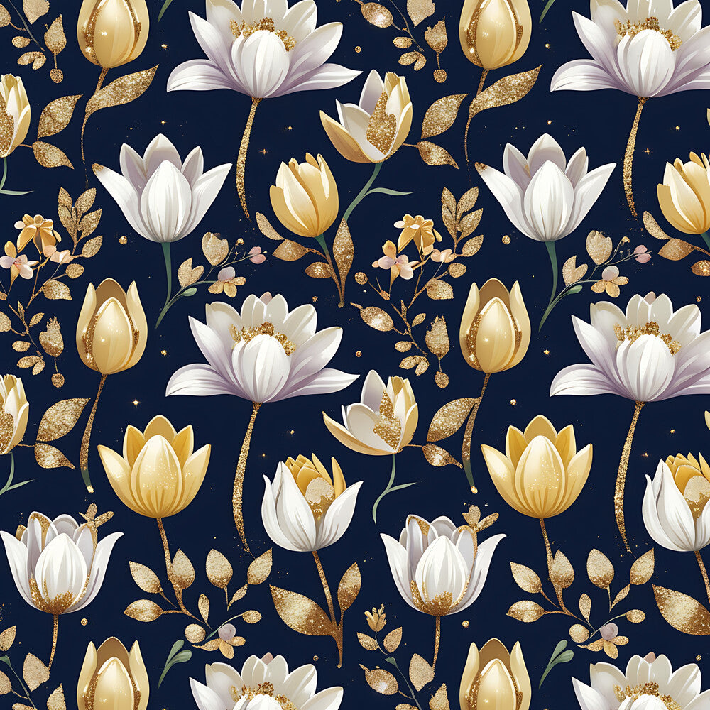 Golden Glitter Spring Fat Quarter Bundle