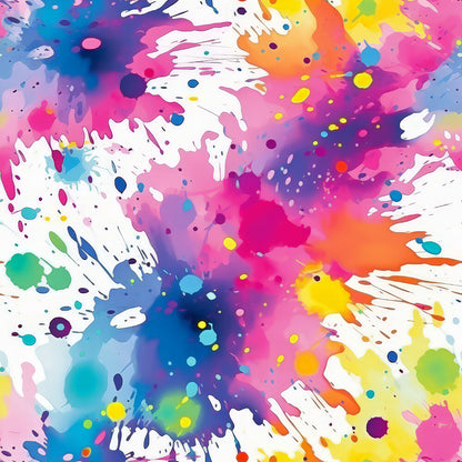 Colorful Paint Splashes Fat Quarter Bundle