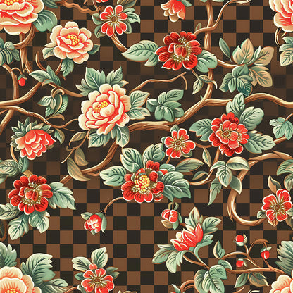 Floral Scrollwork Fat Quarter Bundle